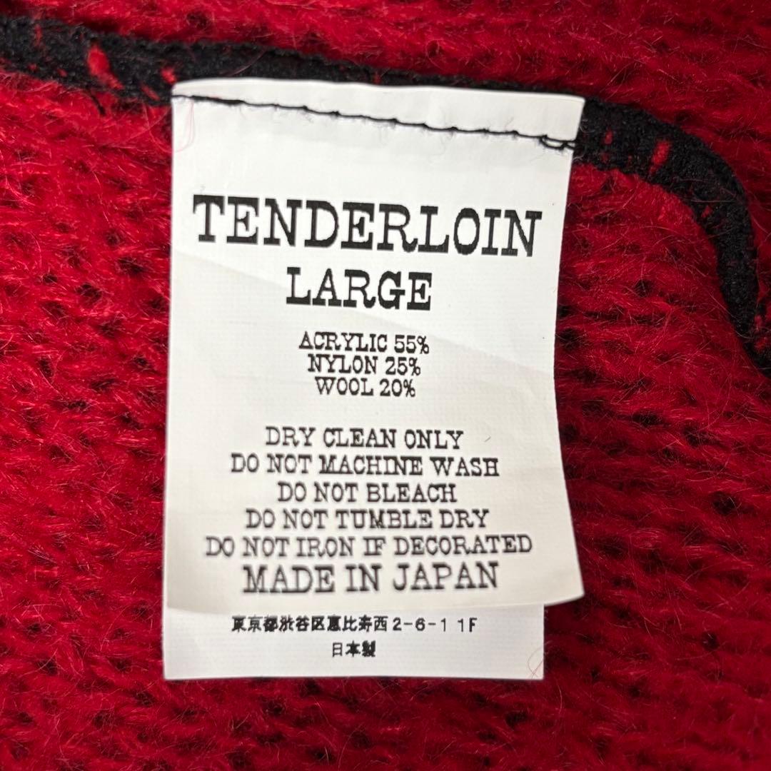 テンダーロイン モヘヤ ニット クルーネック セーター ブラック