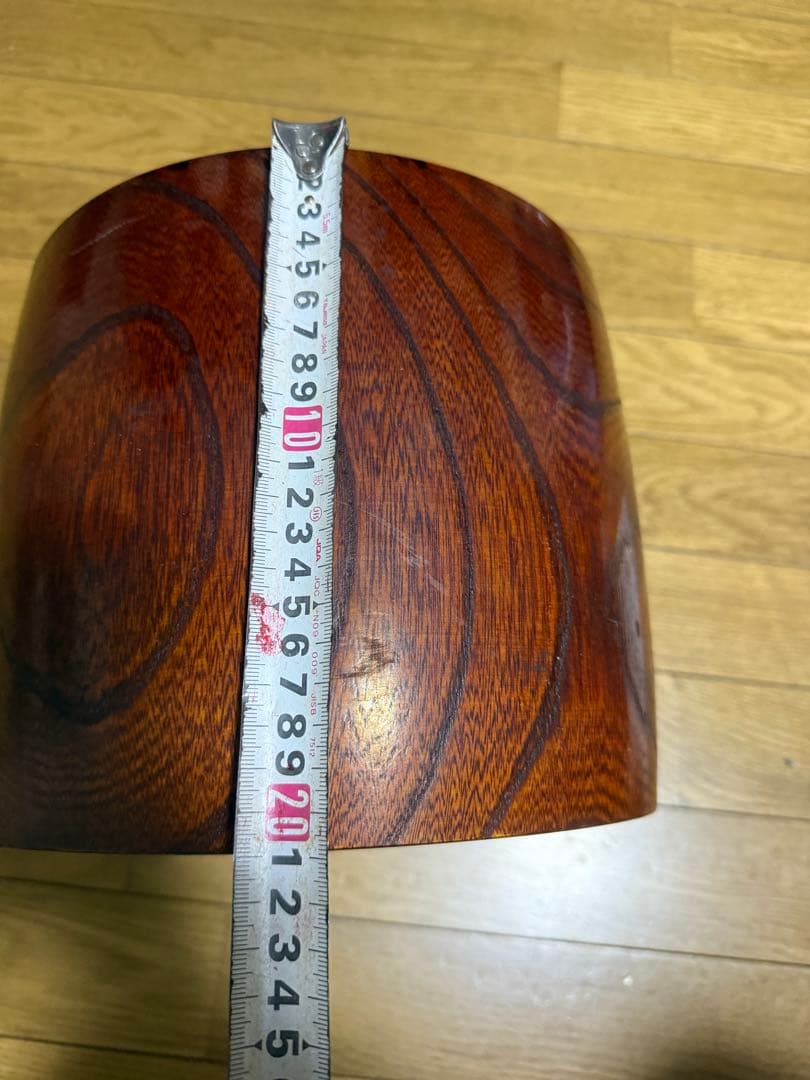 和太鼓 胴体 木製 茶色 直径約25cm高さ21cm