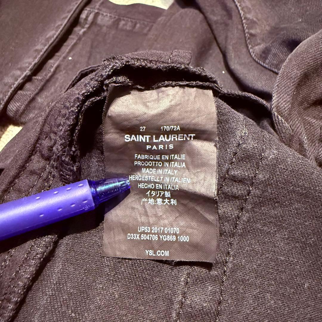 サンローランパリ ブラック スキニーパンツ 2017 ヴァカレロ