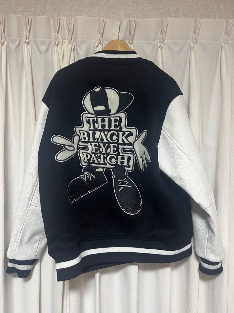 BlackEyePatch スタジャン ブラック・ホワイト