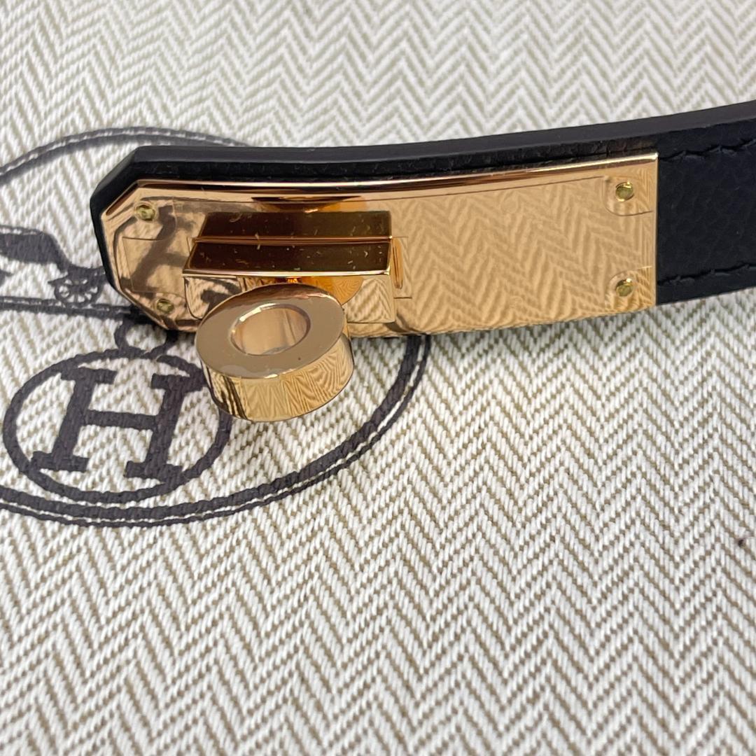 Hermes エルメス レディスベルト 《ケリー》 18　黒　新品未使用品
