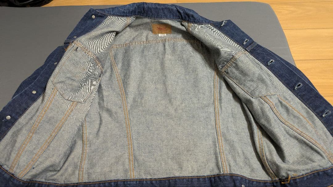 リーバイス　70505 e 44 ケアタグ　ボタン裏529　移行期