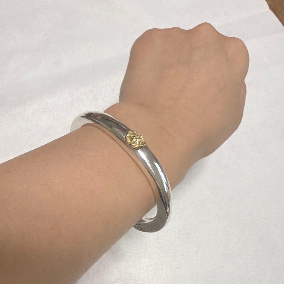 TADY&KINGイーグルフェイスバングルK18ローズＭサイズ