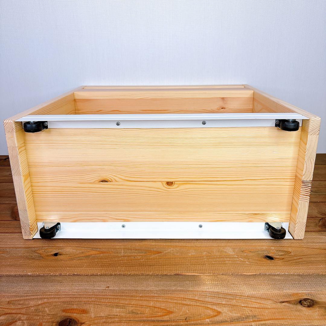 良品】 無印良品 パイン材 デスクワゴン 幅55×奥行24×高さ57.5cm