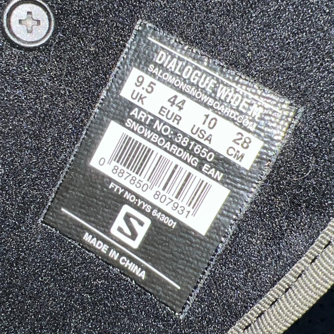 1回使用 美品28cm SALOMON DIALOGUE WIDE レースブーツ