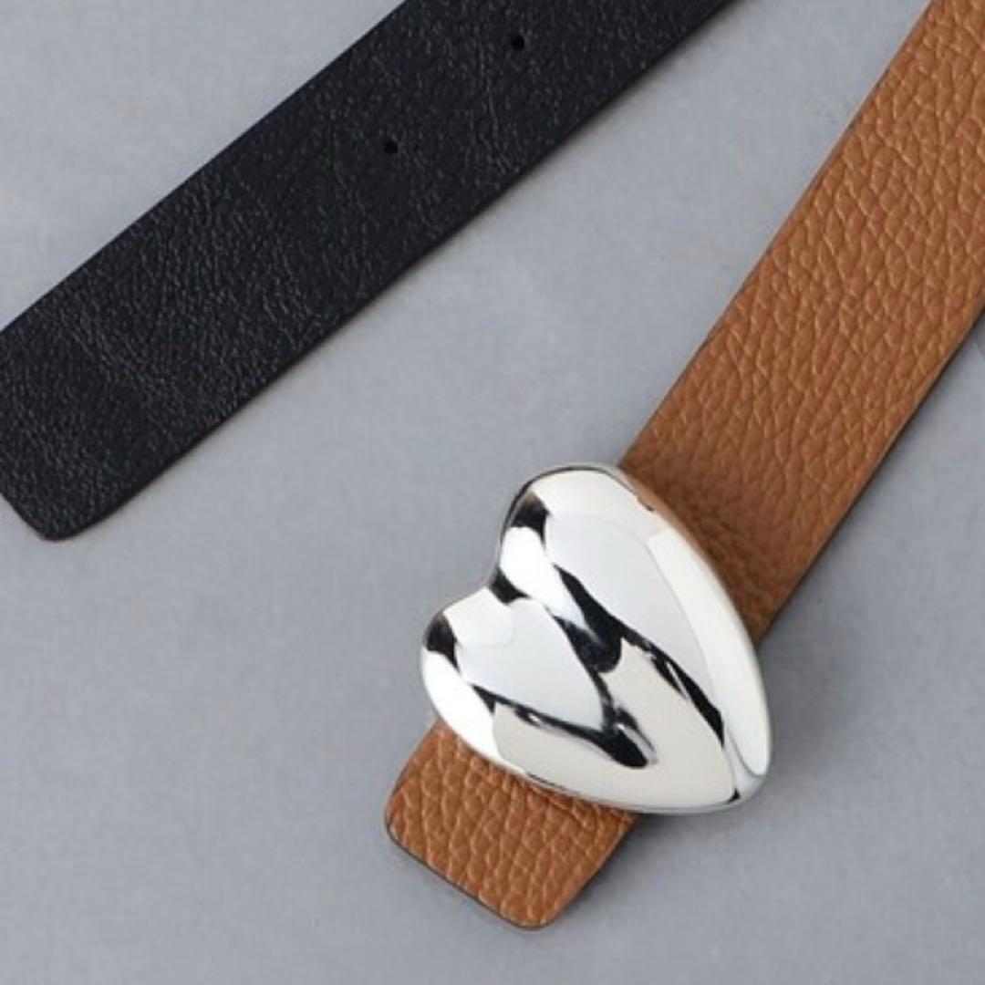 【A VACATION/アヴァケーション】HEARTバックル ベルト