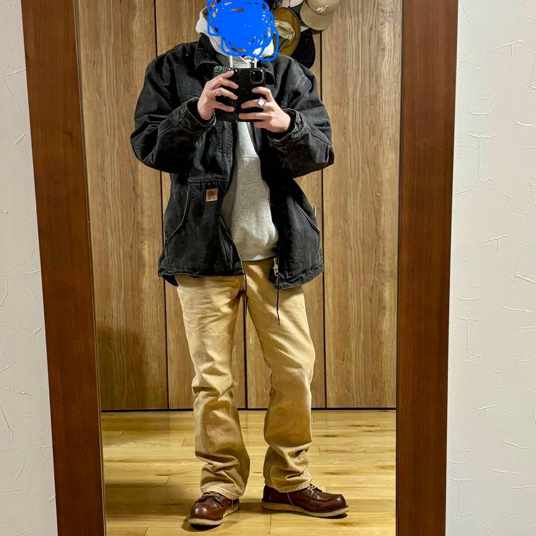 極暖】カーハート リッジコート XL 黒 ダック地 ボア シエルパ