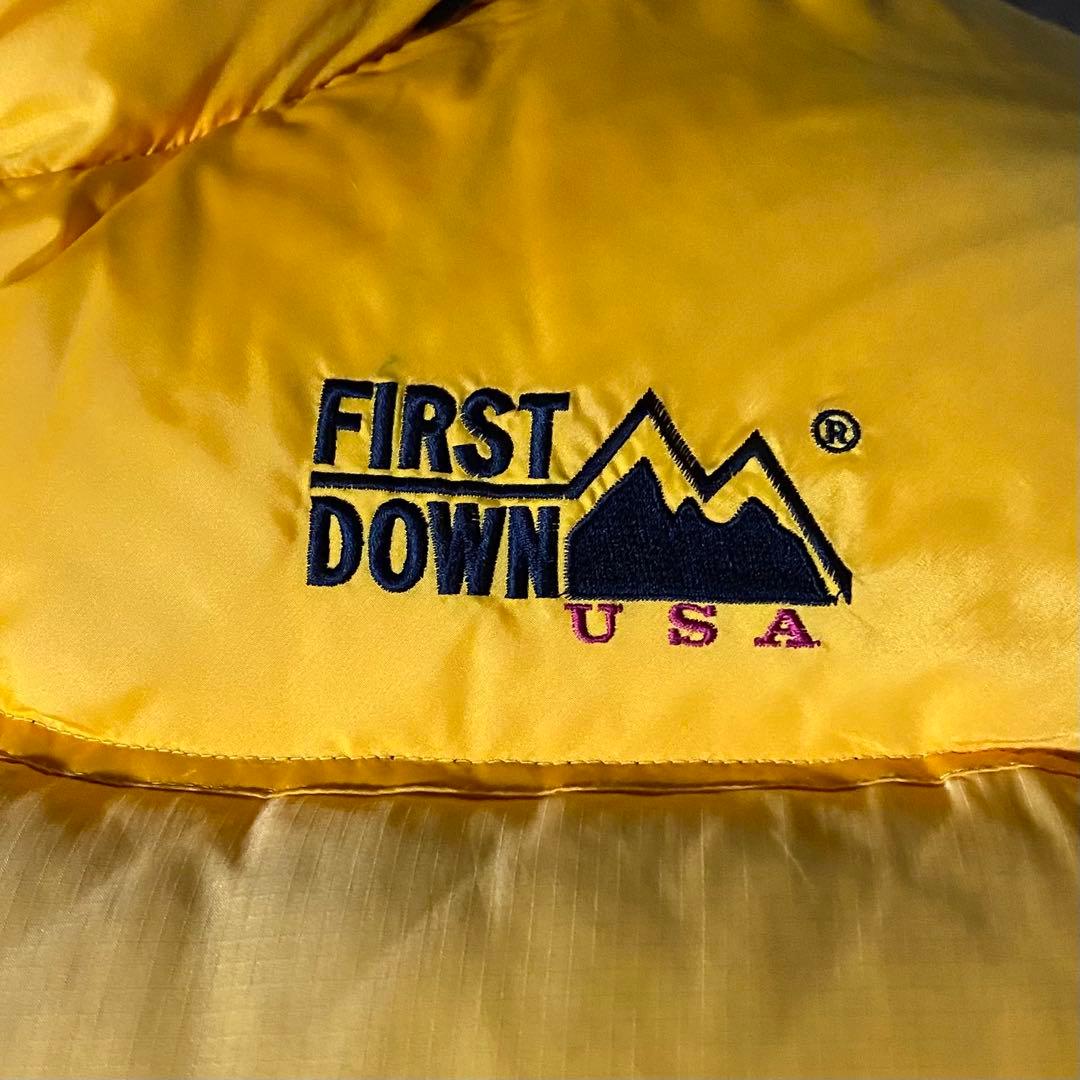 90s FIRST DOWN ダウン パファージャケット 短丈 ヌプシy2k
