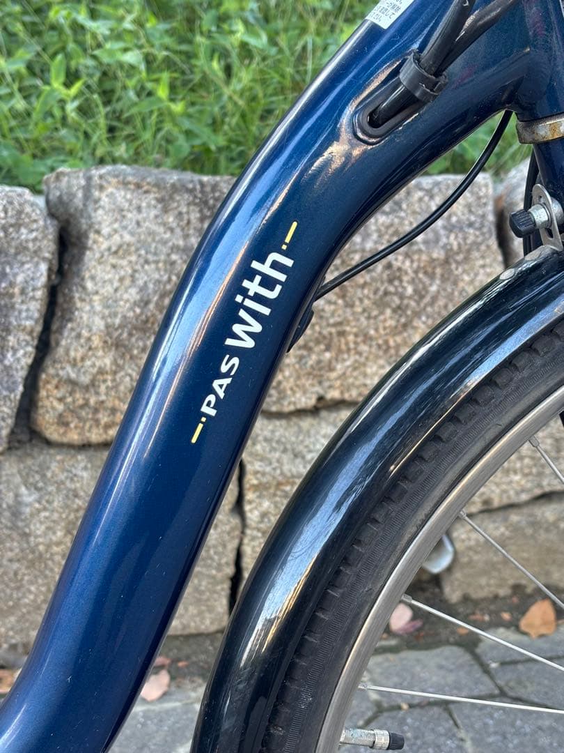 大阪　電動アシスト自転車　ヤマハPAS with 26インチ　3段　12.3Ah