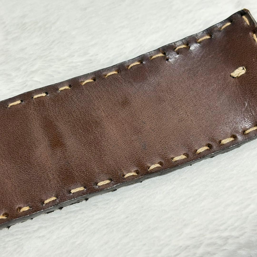 激レア gunda ガンダ 装飾 レザーバングル ハラコ メダイ