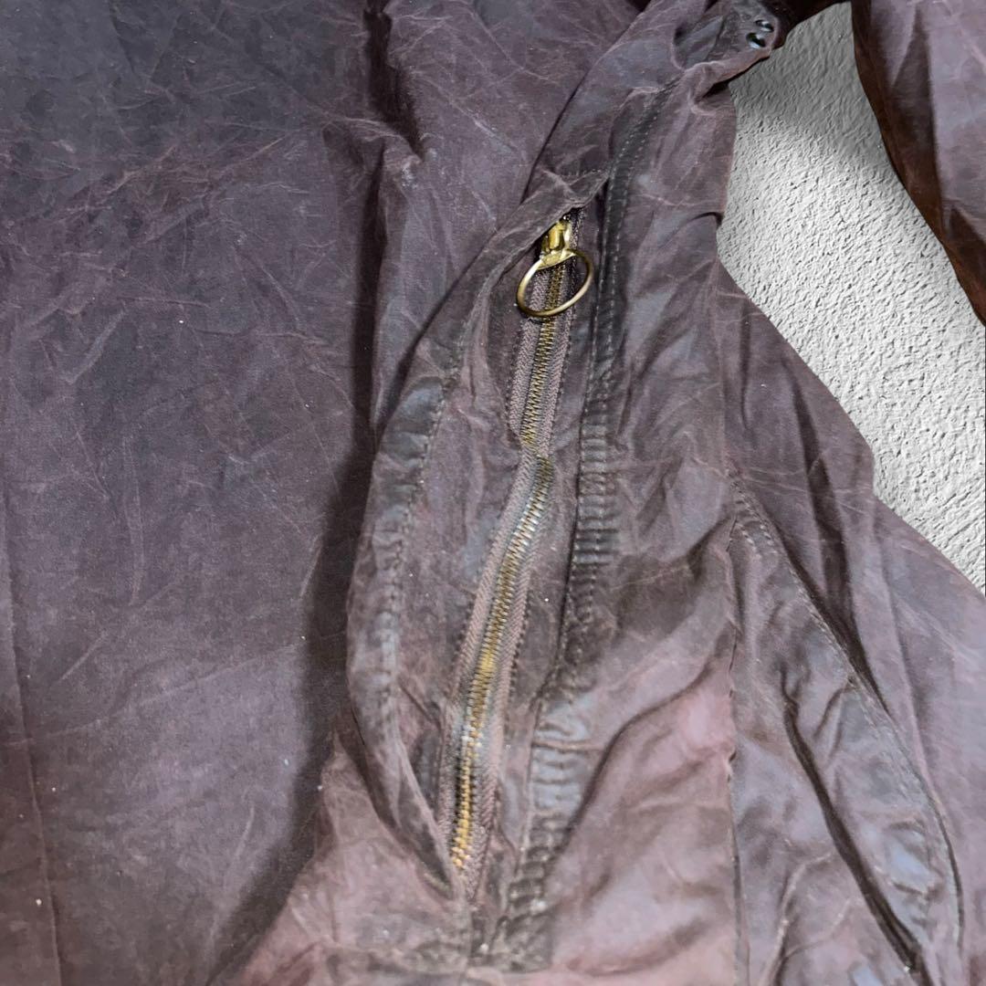 [激シブ]BARBOUR90sオイルドジャケットBEAUFORT 英国製チンスト