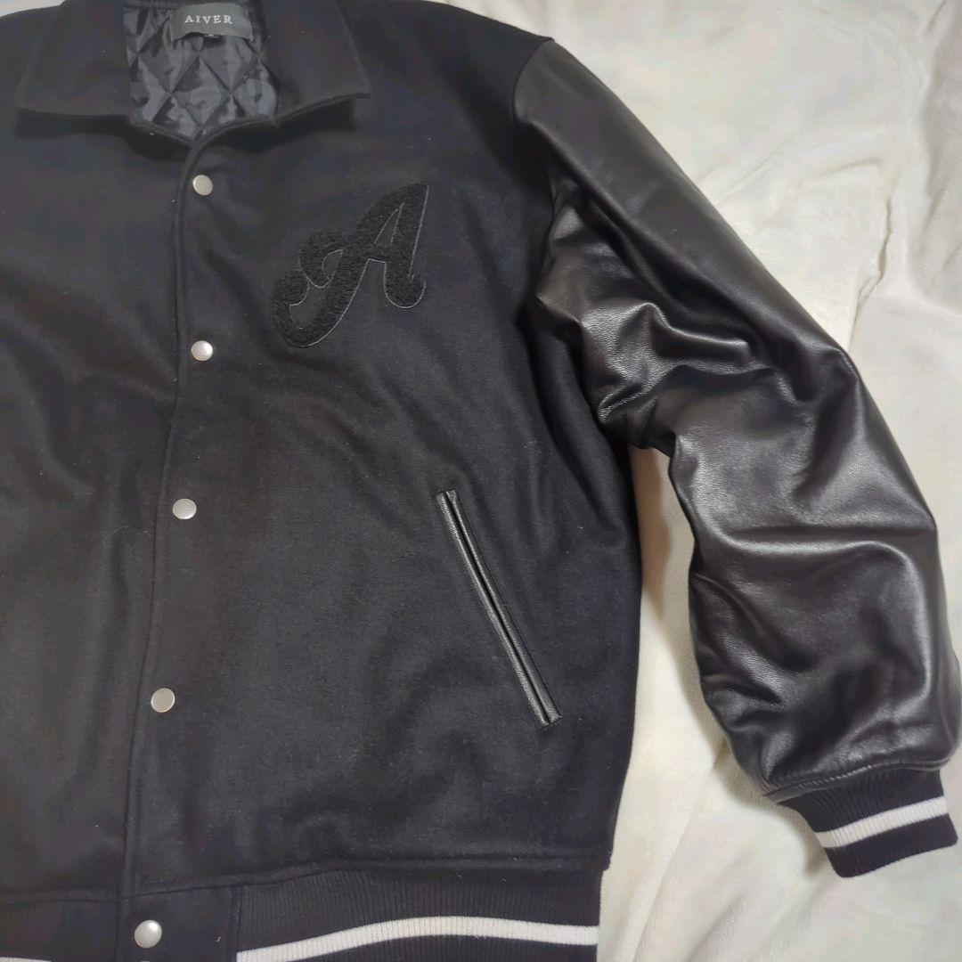 山田様！！AIVER 神スタジャン 風神雷神 キルティング ラムレザー 黒