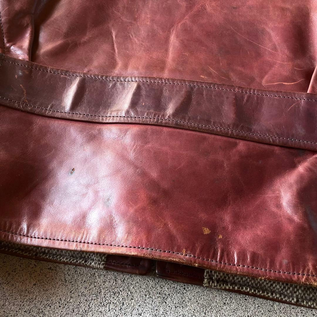 エアロレザー ハーフベルト ホースハイド レザージャケット ブラウン 34