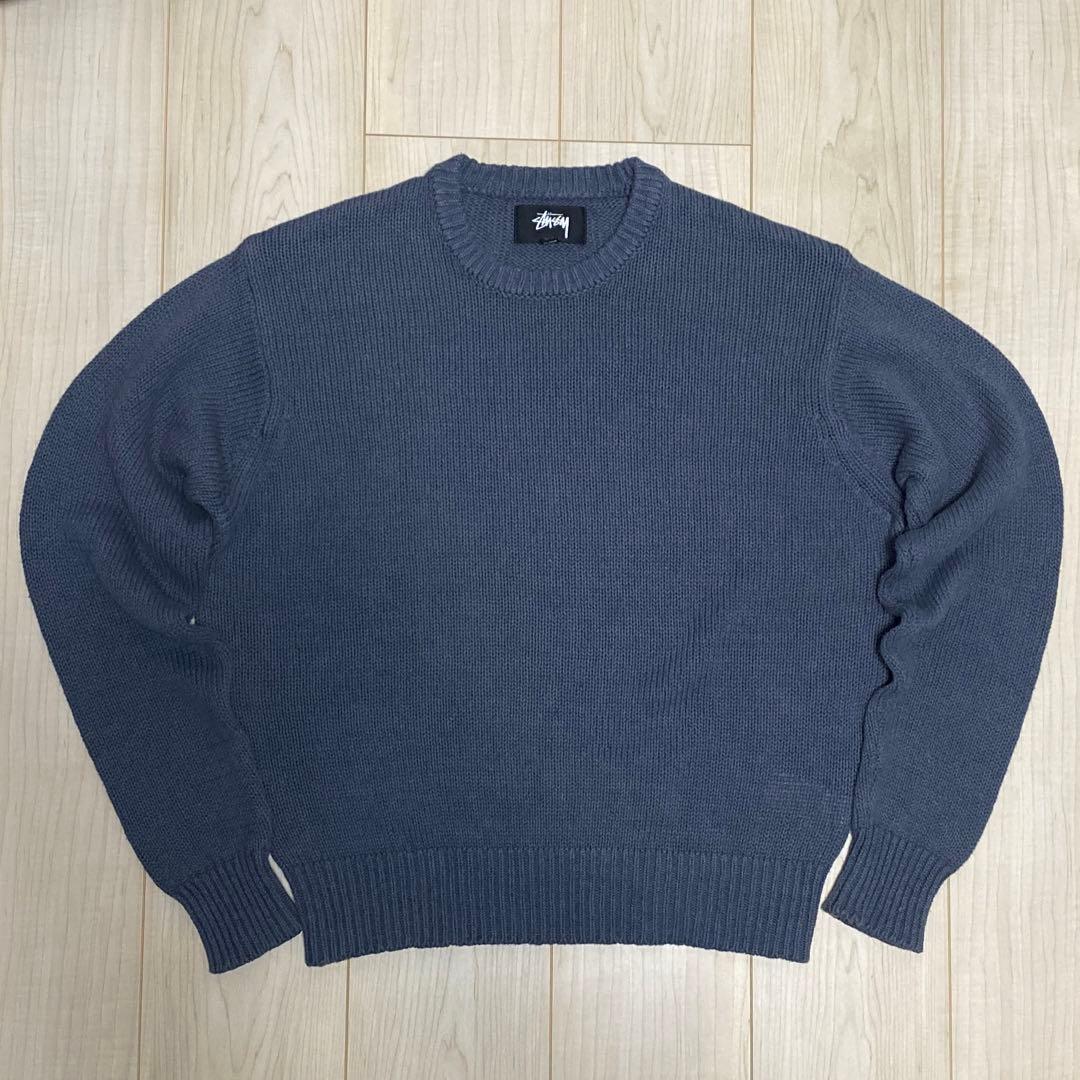 美品Stussy Surfman Icon Sweater Dusty Blue