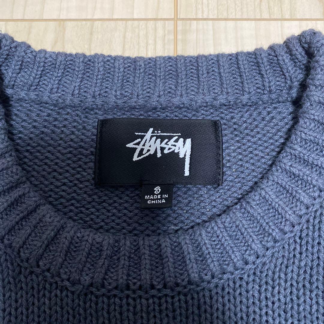 美品Stussy Surfman Icon Sweater Dusty Blue
