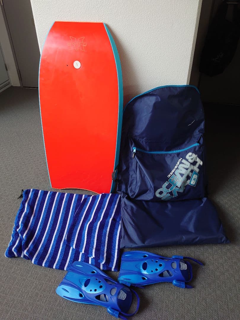 MOREY ボディボード　RHYME 40インチケース2種セット足ヒレ付き