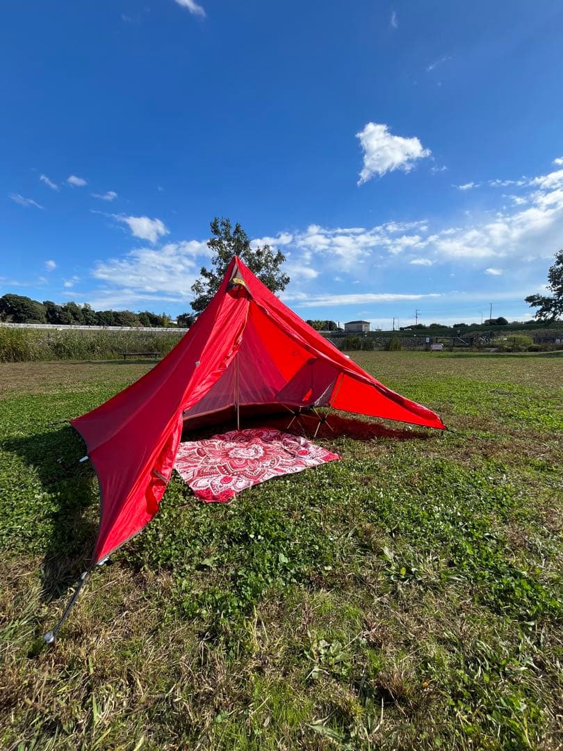 テンマクデザイン×キャンパンダ パンダ レッド　別売フットプリント付