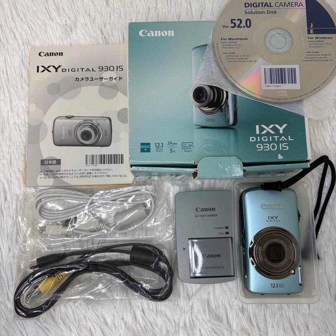 Canon カメラ　IXY 930IS PC1437 充電器　箱 コンデジ　可動