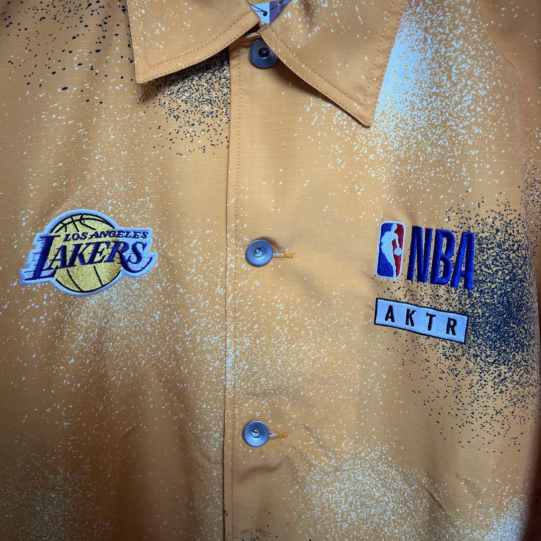 新品 NBA LAKERS × AKTR コーチジャケット イエローL - メルカリ