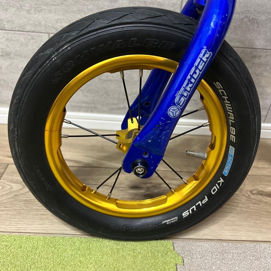 デ*や様 日本正規品　ストライダーSTRIDERPRO 青✖︎金　美品　レース用