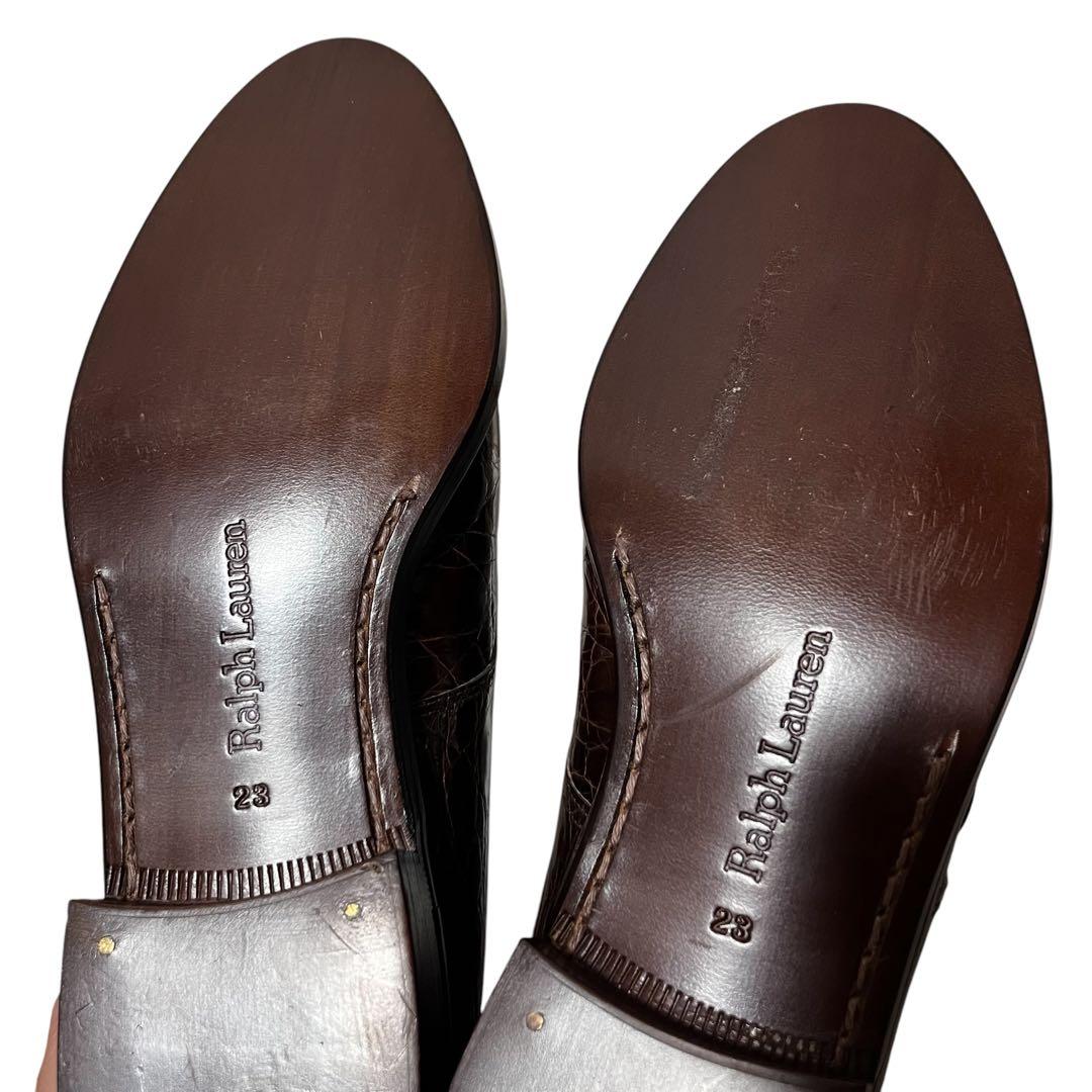 フルーツモンキー ほぼ未使用 クロコダイル シングルモンク シューズ 23