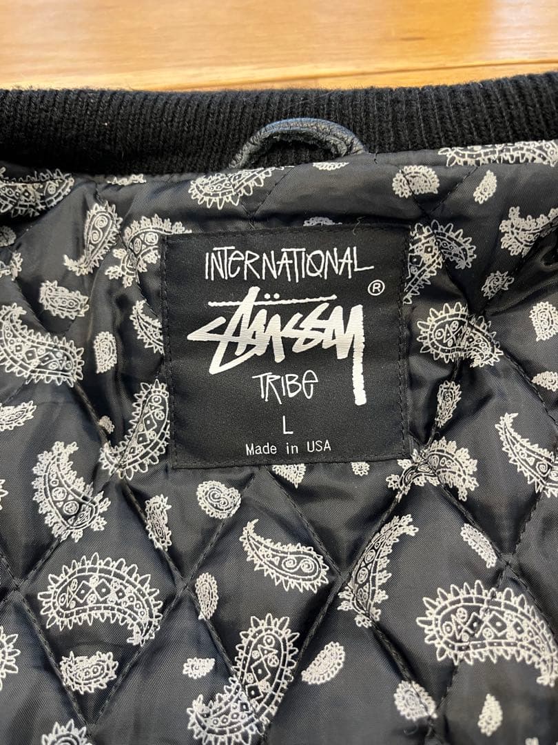 Stussy スタジャン 黒