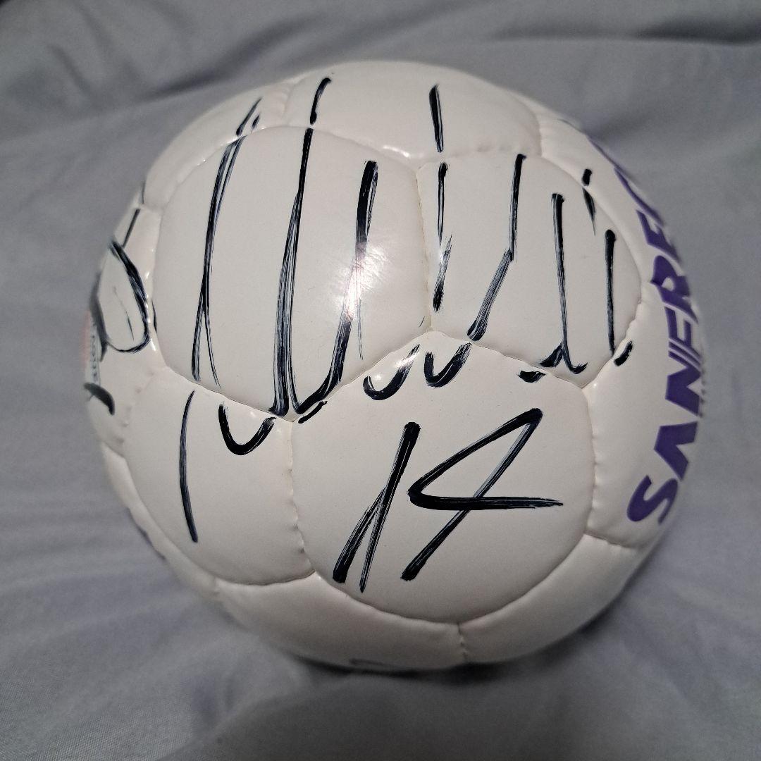 日本代表森保一監督サンフレッチェ広島2013シーズンサイン色紙+サイン入りボール