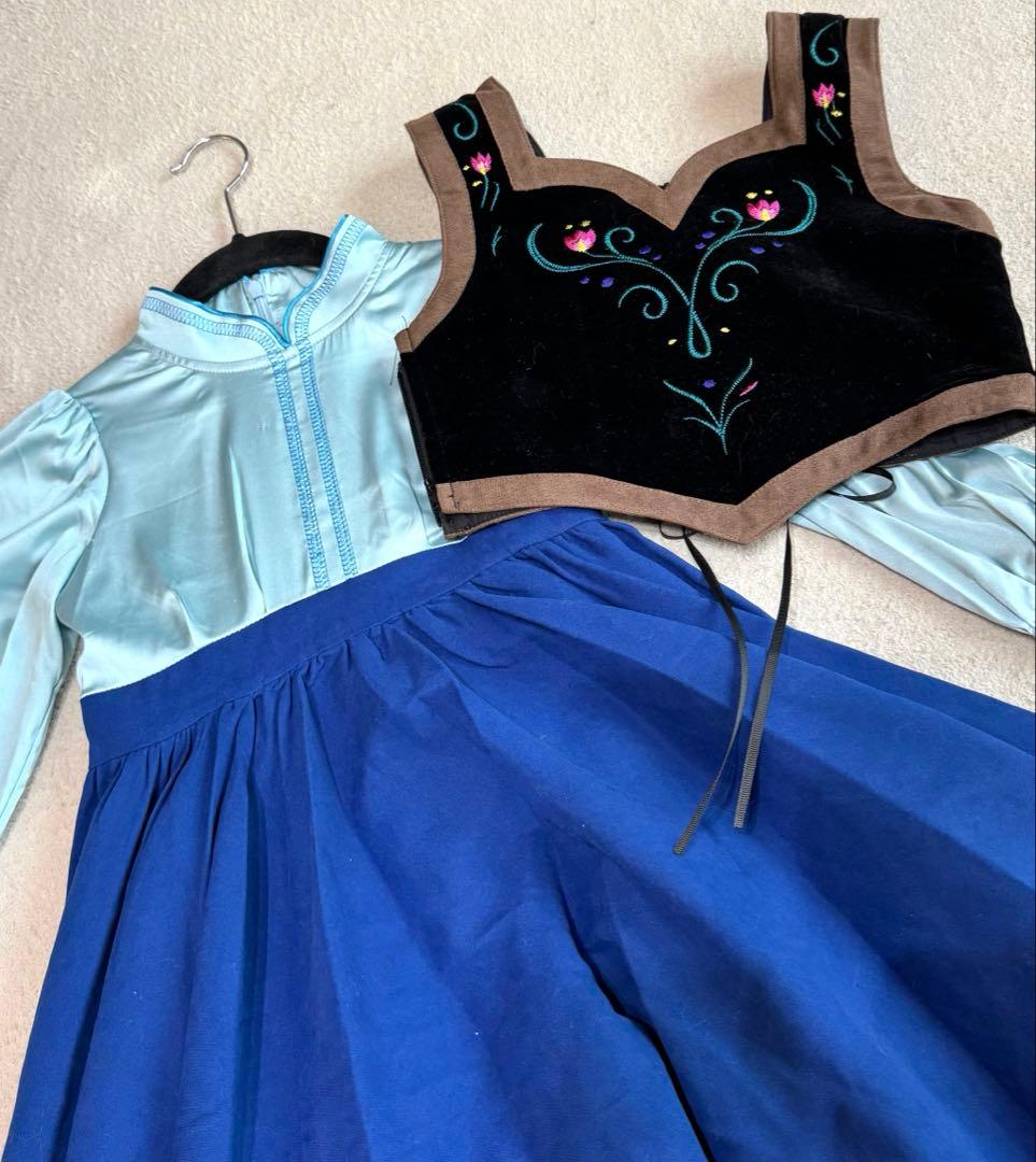 アナ　雪山ドレス キッズ130