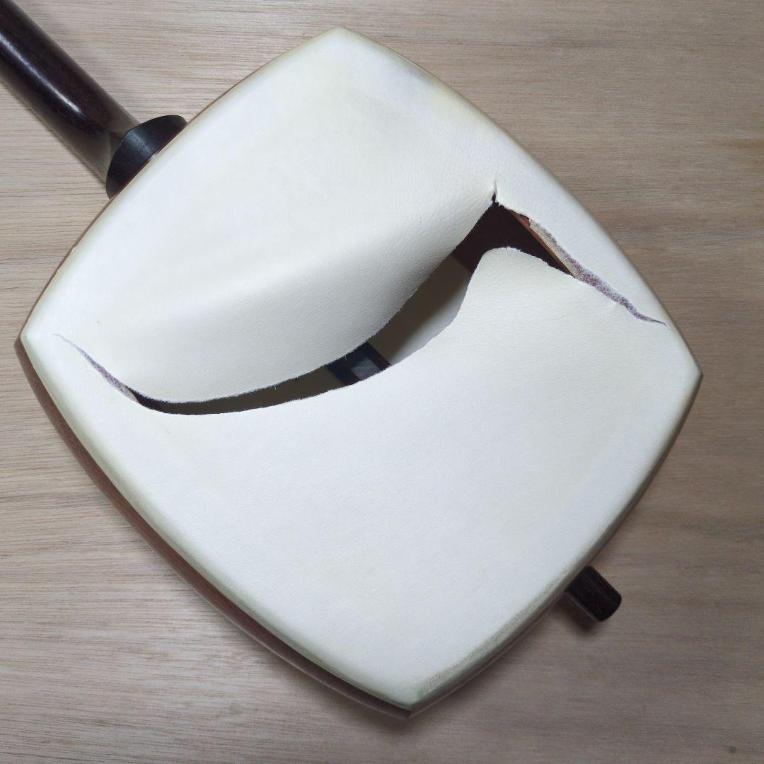 あ*ま様 鶴屋三絃店　鶴秋　高級 三味線　東地唄　皮破れ　綾杉　金細