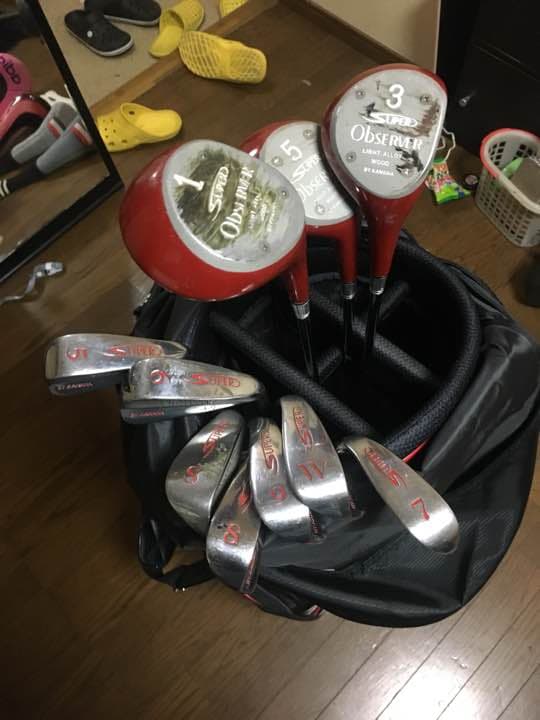 アディダスゴルフバッグ、カバー五本セット、10本セット