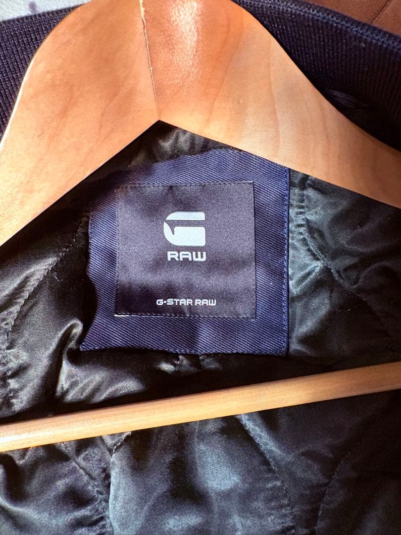 美品G-STAR RAW スタジャン 袖レザー切替し
