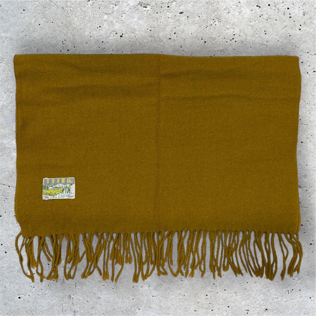 【極希少・80’s】45rpm ヴィンテージ・ウールマフラー（初期車刺繍タグ）