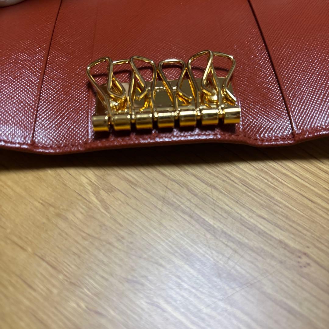 【未使用】プラダ PRADA サファイアーノ メタル　キーケース　6連