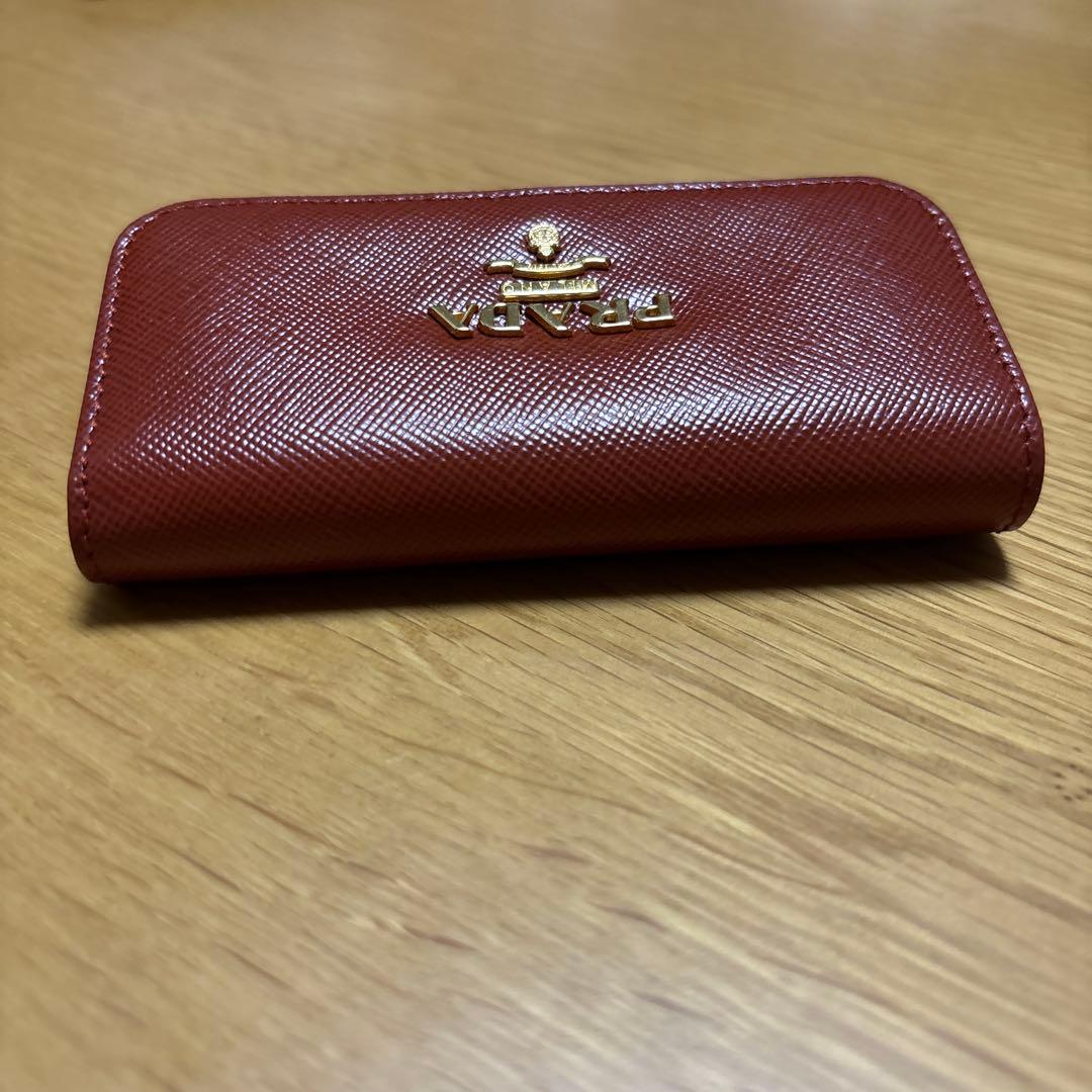 【未使用】プラダ PRADA サファイアーノ メタル　キーケース　6連