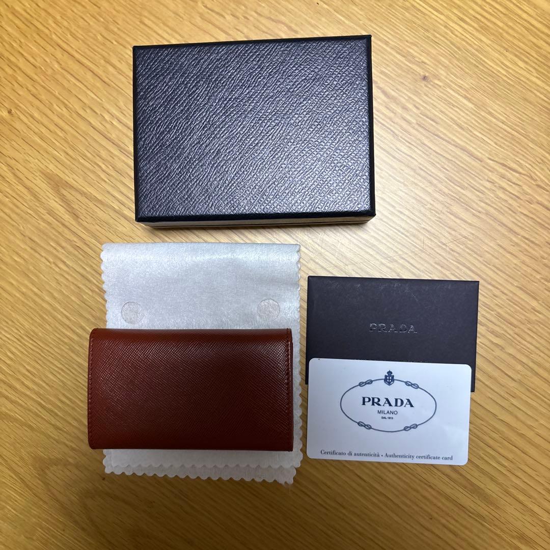 【未使用】プラダ PRADA サファイアーノ メタル　キーケース　6連