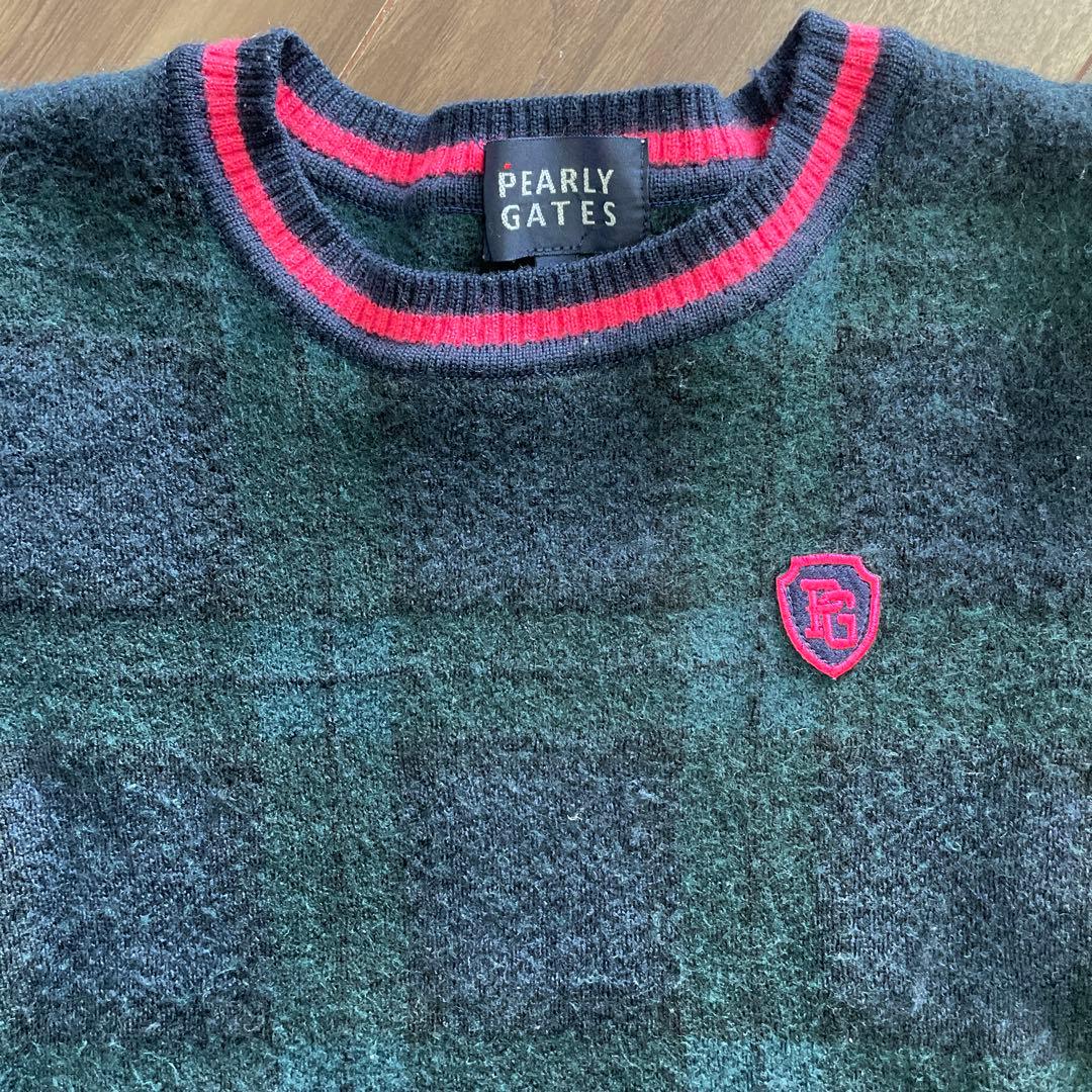 PEARLY GATES チェック柄セーター PEARLY GATES チェック柄セーター 89