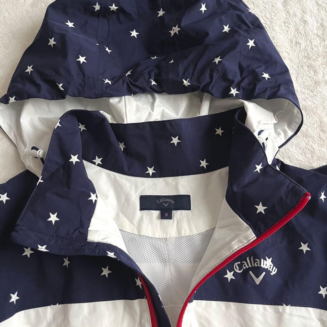 極美品★キャロウェイ★レインウェア★上下セット ★ネイビー★S