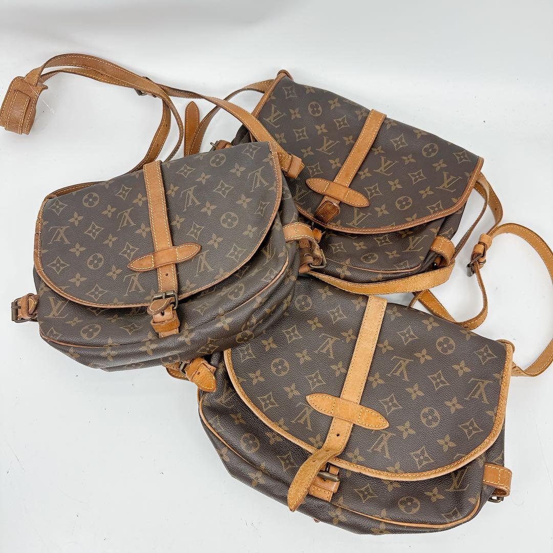 ルイヴィトン　モノグラム　ショルダーバッグ　ソミュール30 まとめ3点