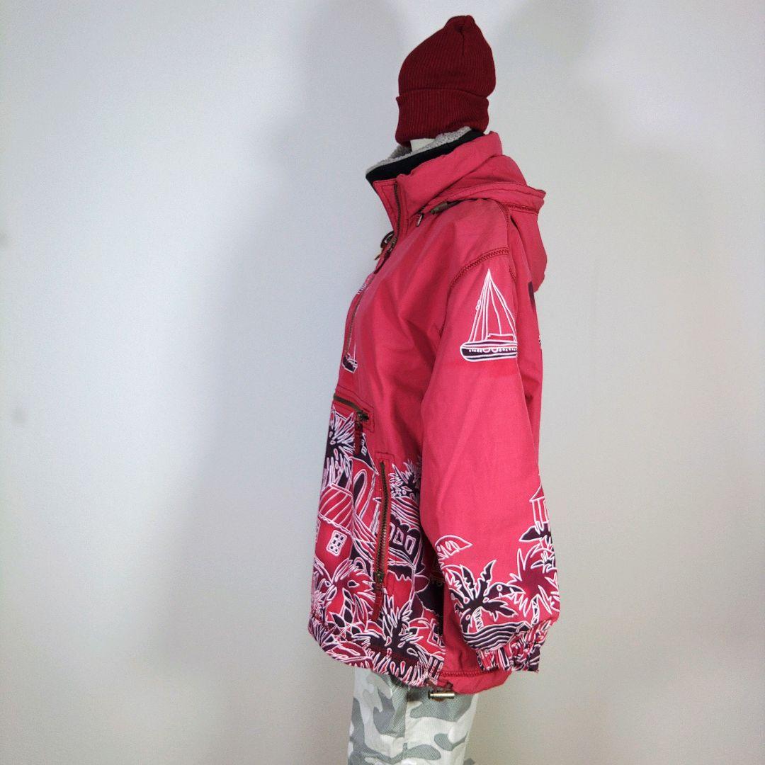 レディース　L　スキー　スノーボードウェア　上下セット　オーバーサイズ　ピンク