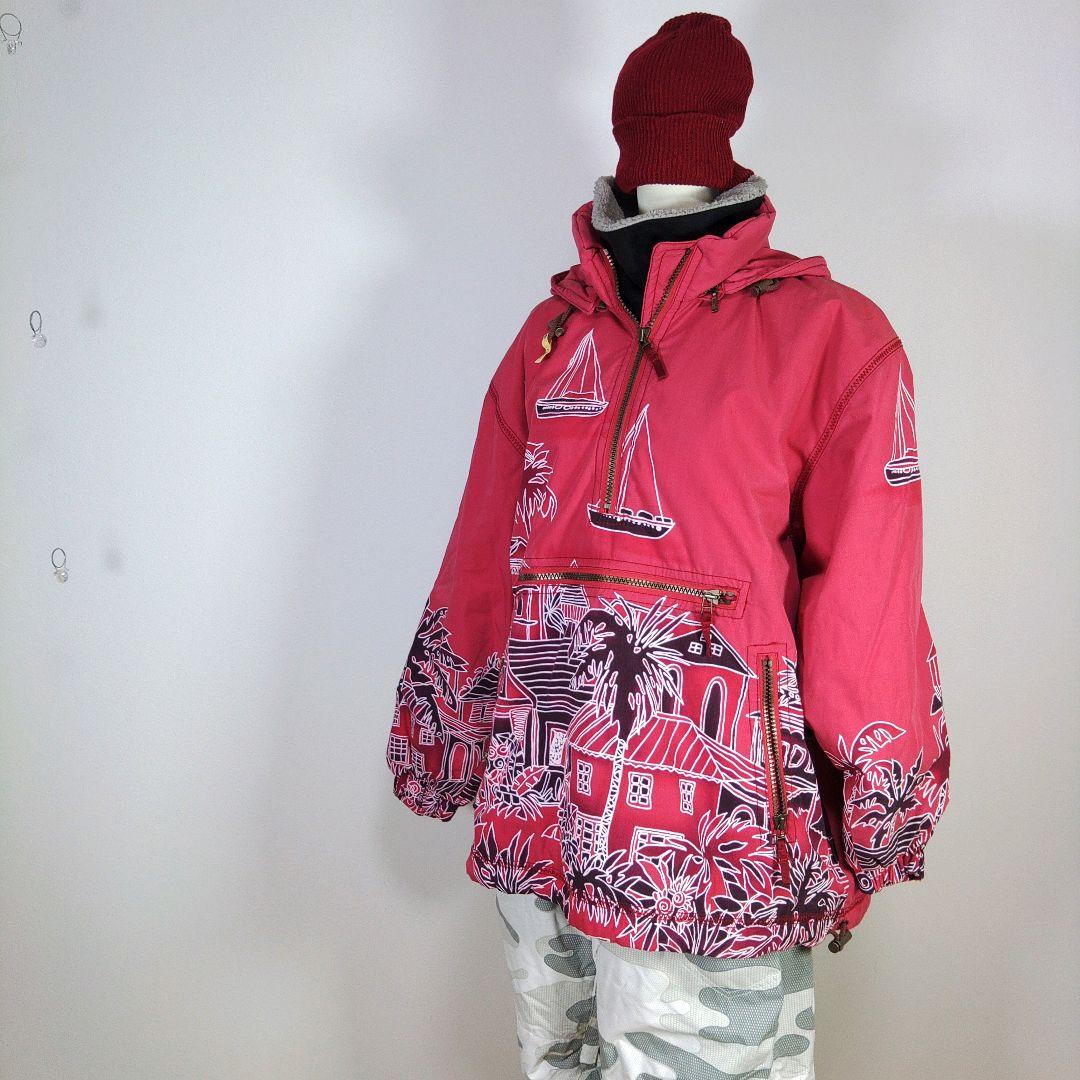 レディース　L　スキー　スノーボードウェア　上下セット　オーバーサイズ　ピンク