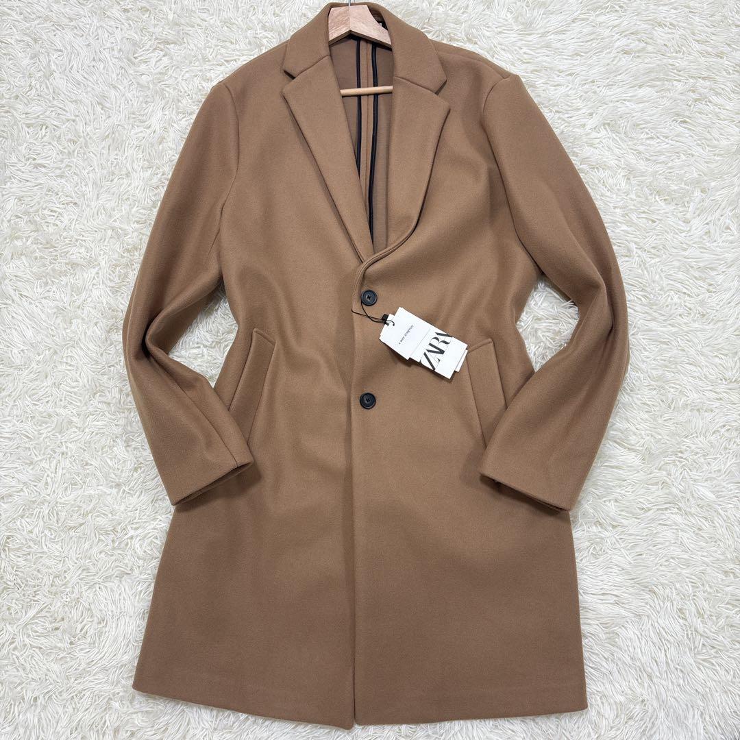 未使用品✨ZARA ザラ　4way チェスターコート　キャメル　L ストレッチ