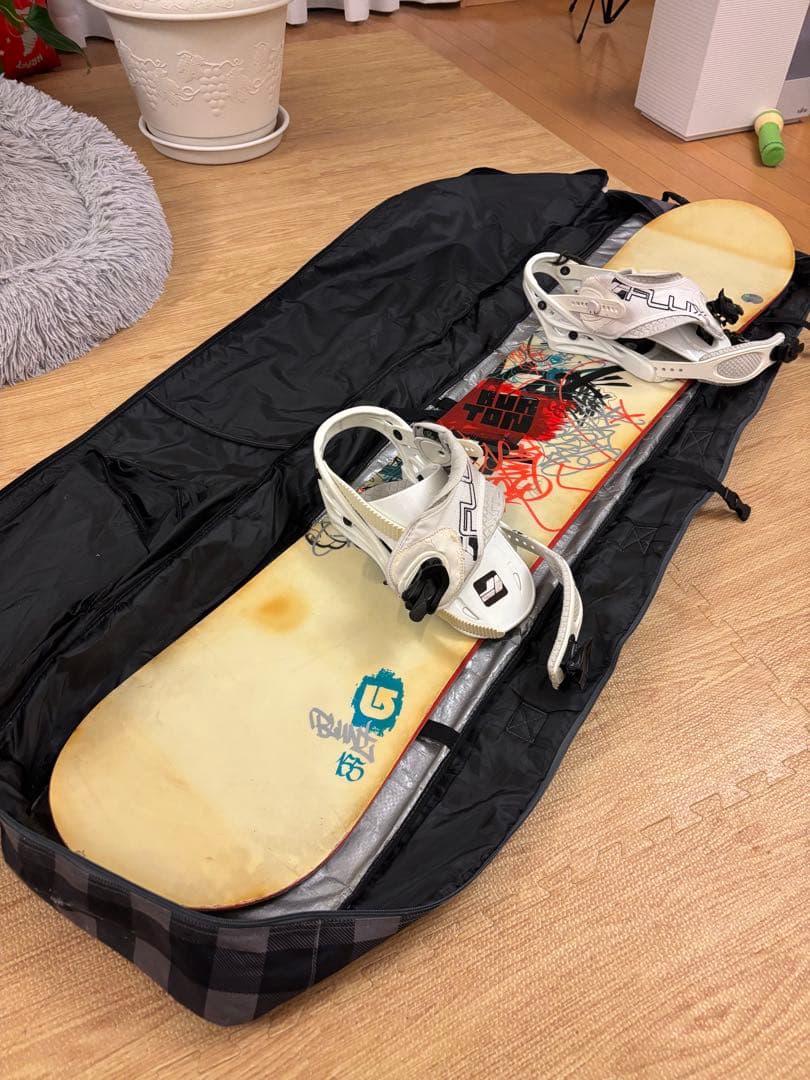 BURTON スノーボード FLUXバインディング付き