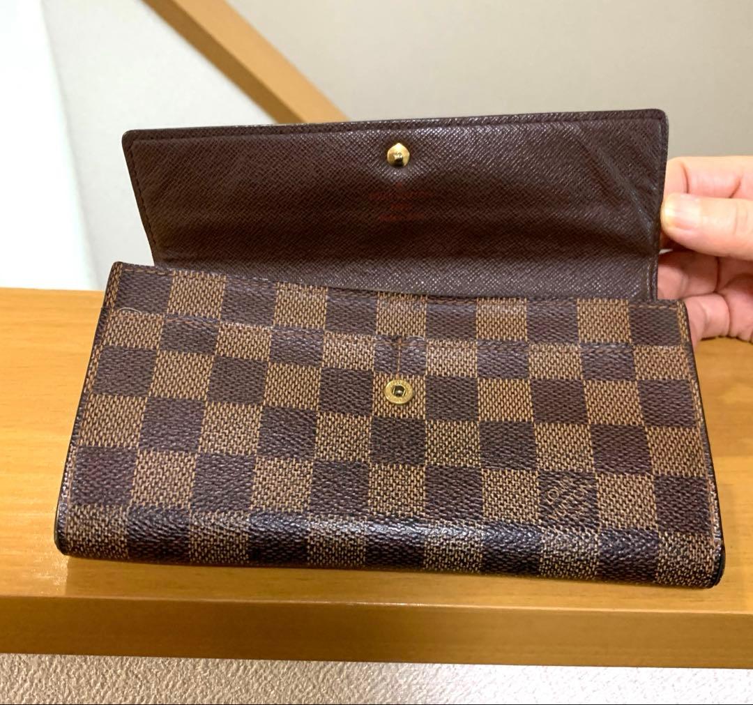 ルイヴィトン　ダミエフォルトフォイユサラ長財布