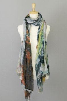 ファリエロ サルティ　Faliero Sarti　ストール　ペイント柄