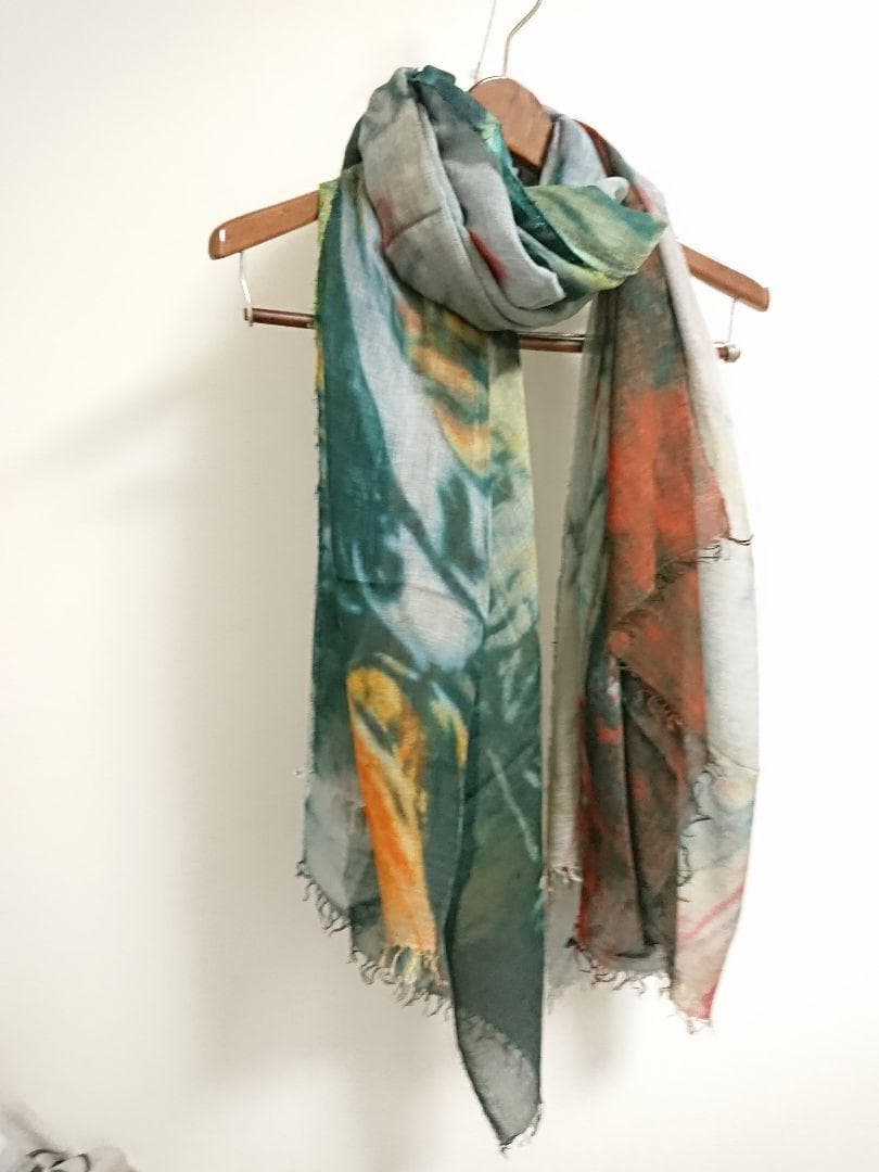 ファリエロ サルティ　Faliero Sarti　ストール　ペイント柄