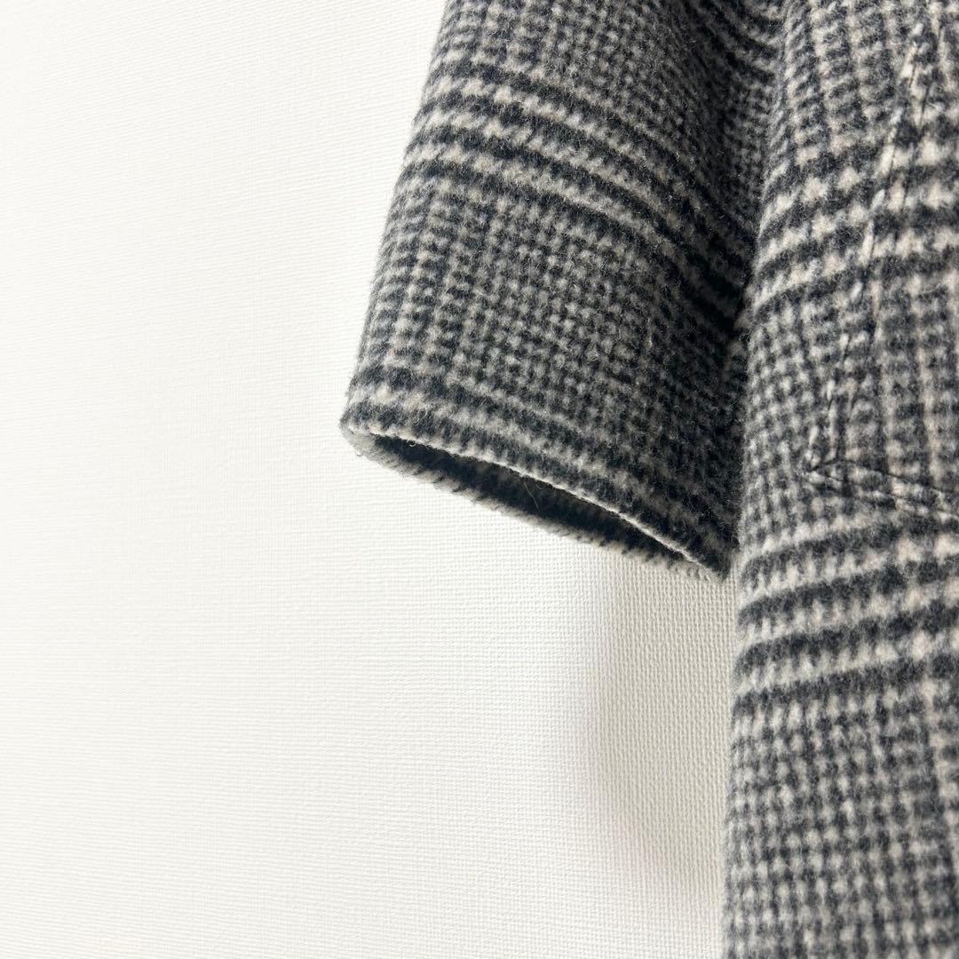 AP STUDIO シャギーグレンチェックオーバーコート