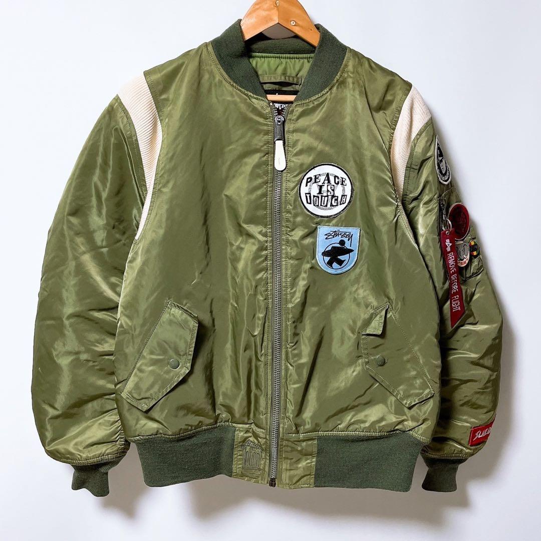 STUSSY ALPHA fragment 25周年 MA-1 214 - メルカリ