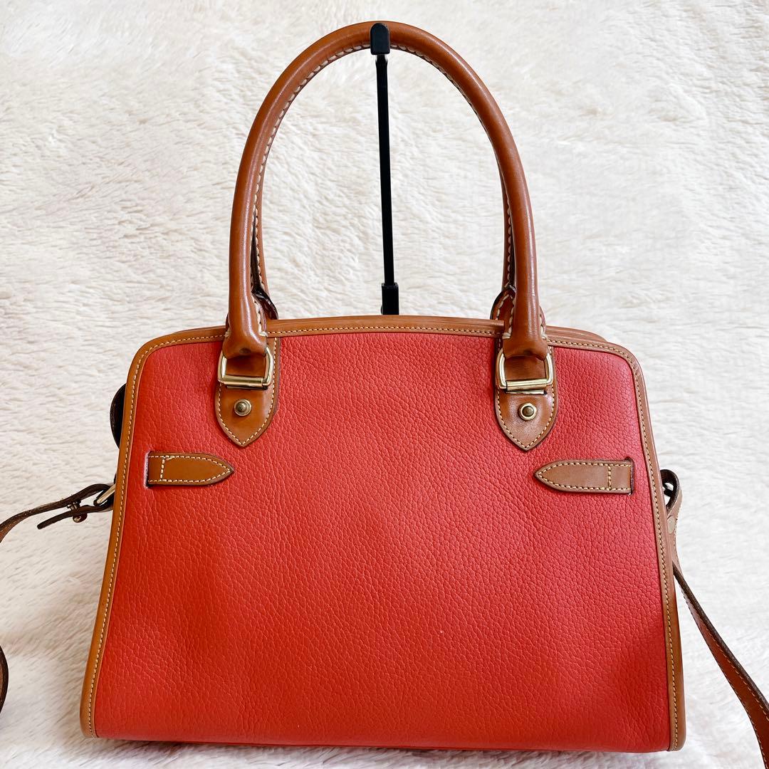 希少カラー 美品 DOONEY&BOURKE 2way レザー ハンドバッグ 赤 - メルカリ