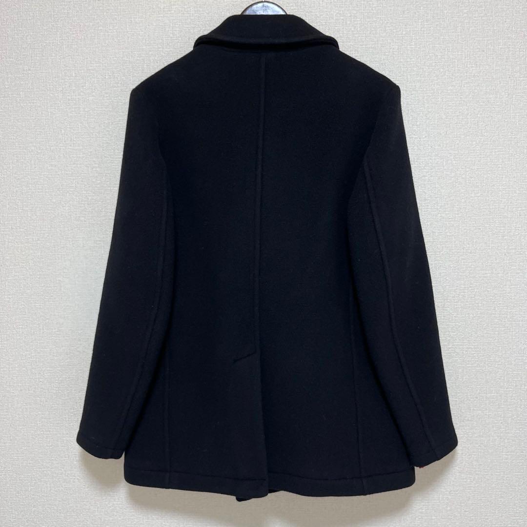 美品 イギリス製 聖林公司 ピーコート ブラック 内側キルティング