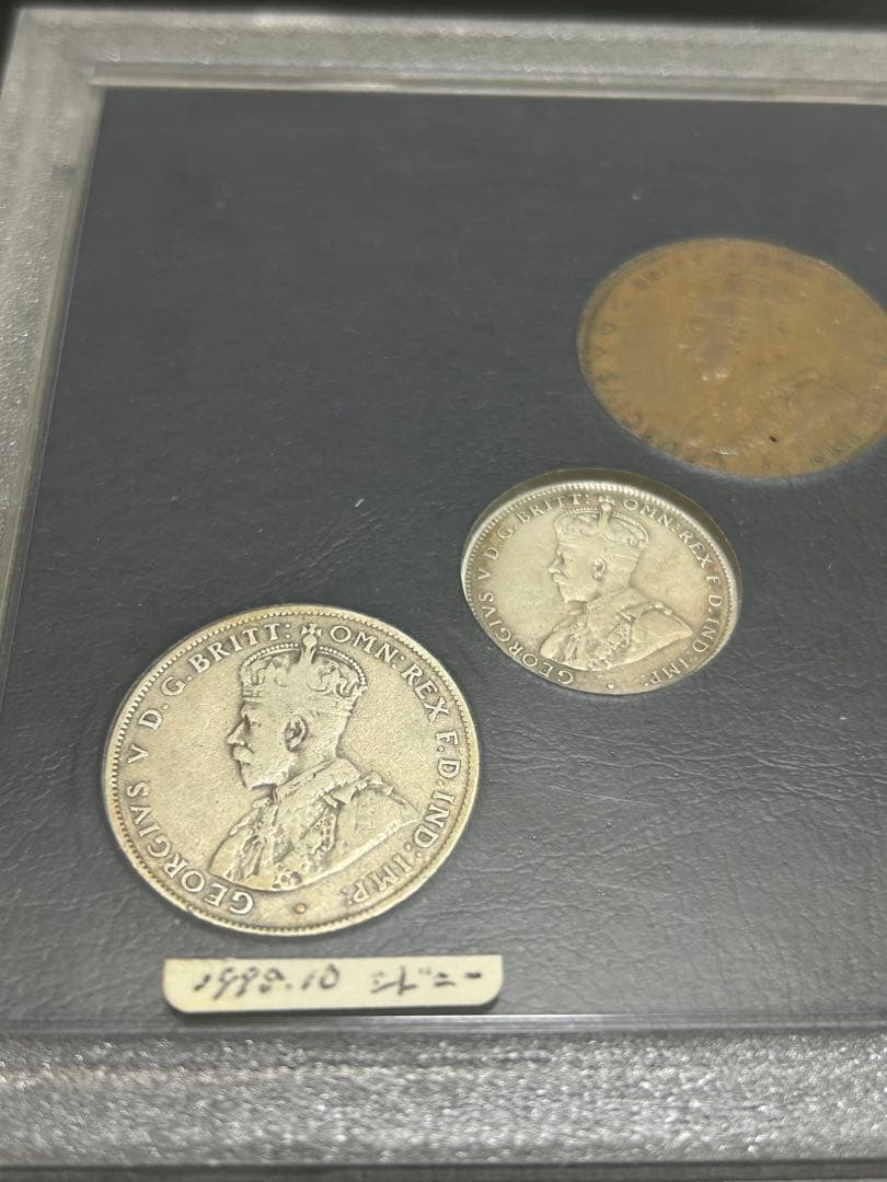 【希少】オーストラリア 1935年 十進法移行前ミントセット 銀貨あり